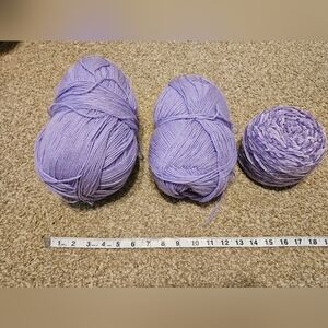 3 And 4 Ply Lavender Yarn Bundle